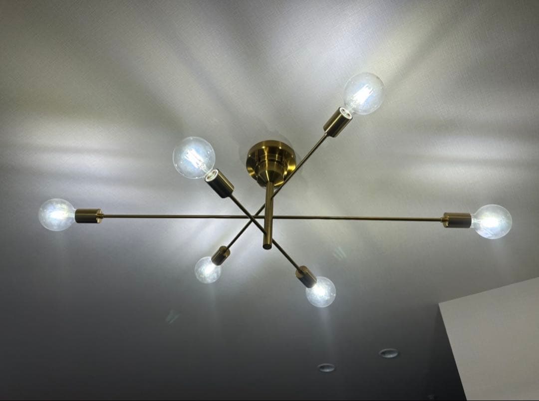 unico LED対応シーリングライトAstreゴールド【別注カラー】 電球なし