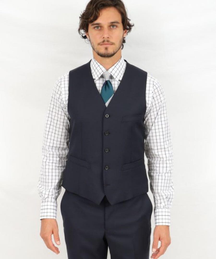 TAKEO KIKUCHI⭐️ DORMEUILスリーピース対応ベスト へリンボ