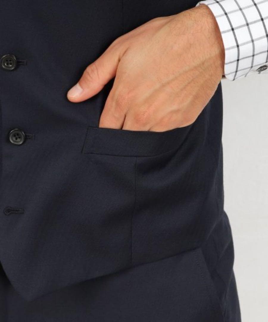 TAKEO KIKUCHI⭐️ DORMEUILスリーピース対応ベスト へリンボ