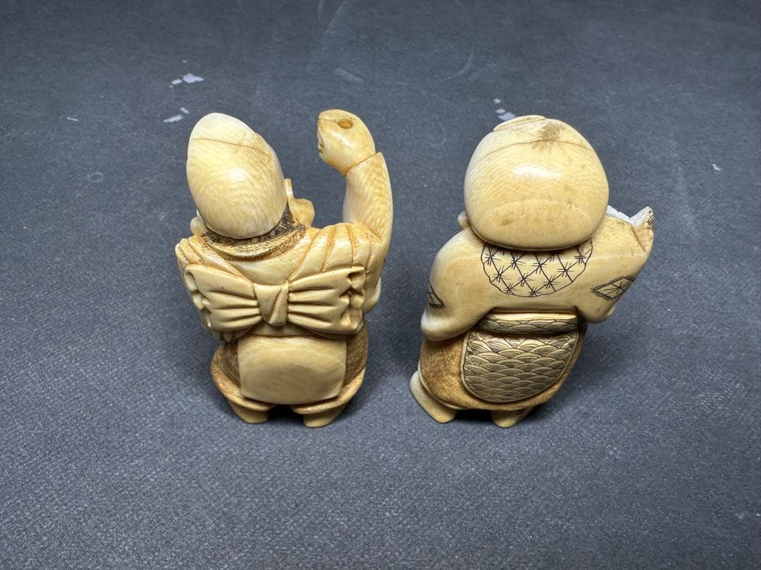 極上　えびす様　天然素材　置物　飾り物　古美術品　 細密細工　仏像 仏教