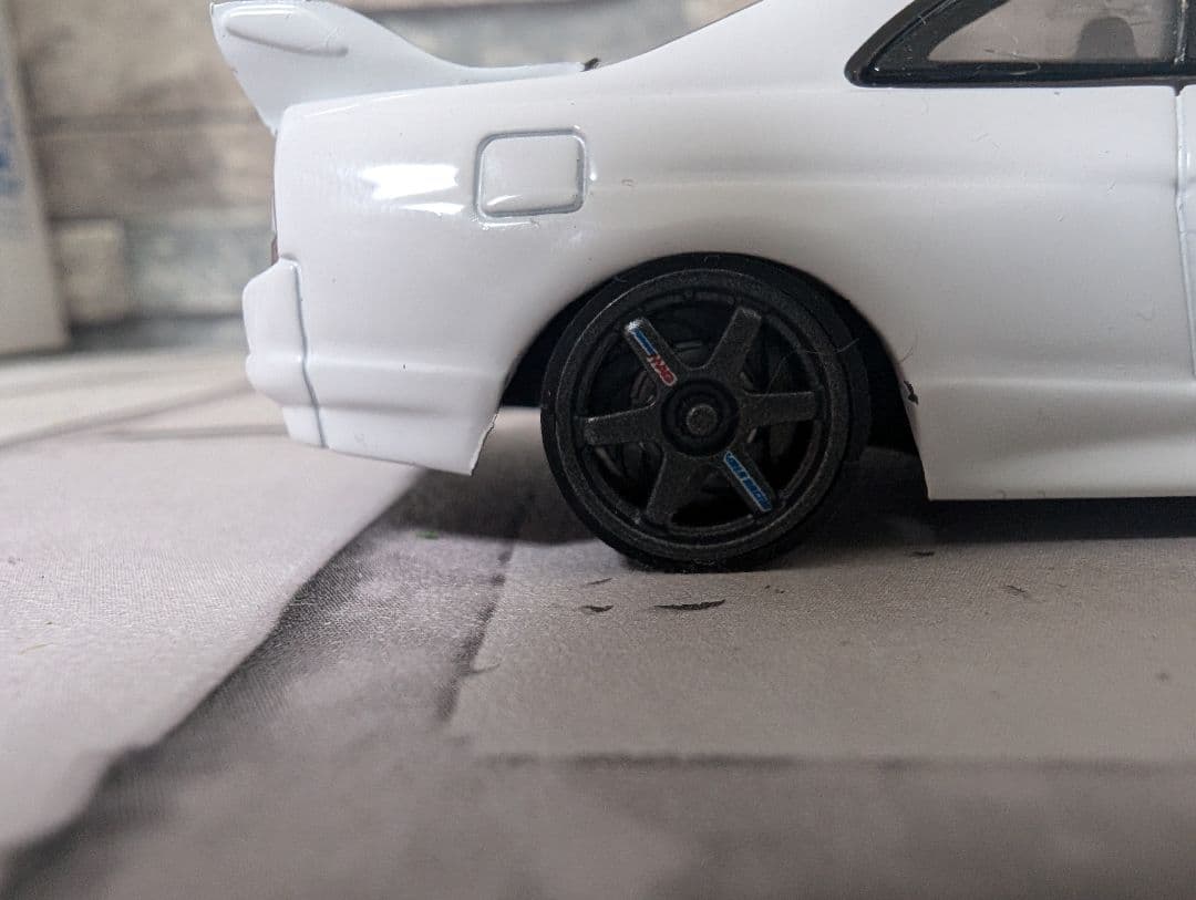 1/43 エブロ製 R33 GTR 極低超扁平カスタム　改造ミニカー