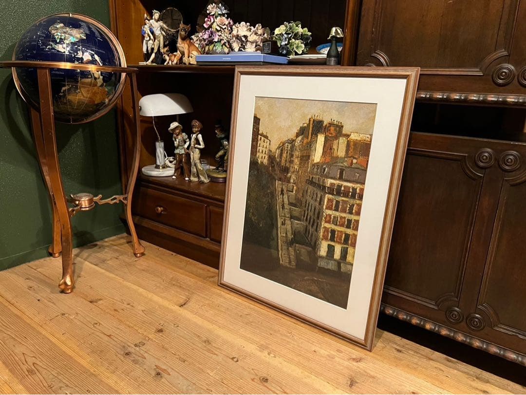 ユトリロ 絵画 ミュラー通り額縁 アート インテリア