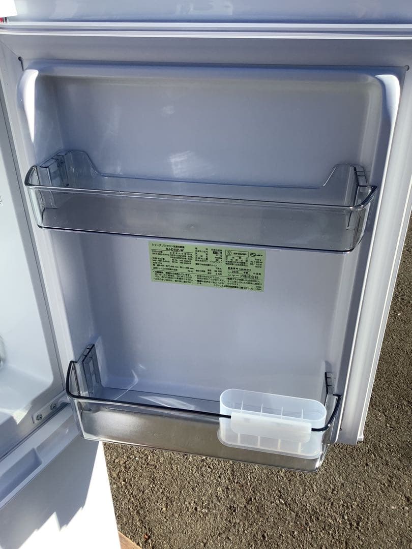 ゆりんシャープ 2ドア冷凍冷蔵庫 SJ-D15P-W 2025年製