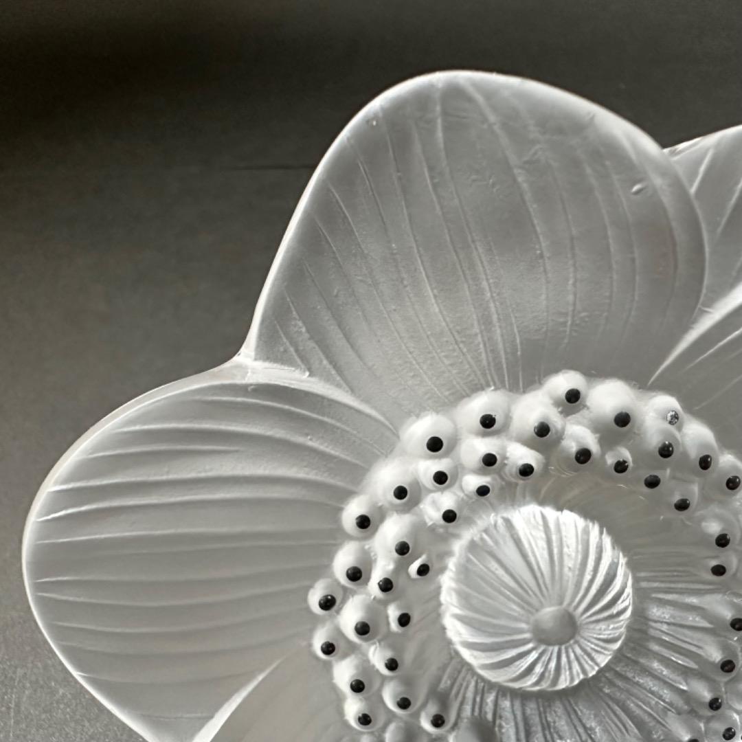 LALIQUE ラリック/ アネモネの花/ ペーパーウェイト /インテリア小物