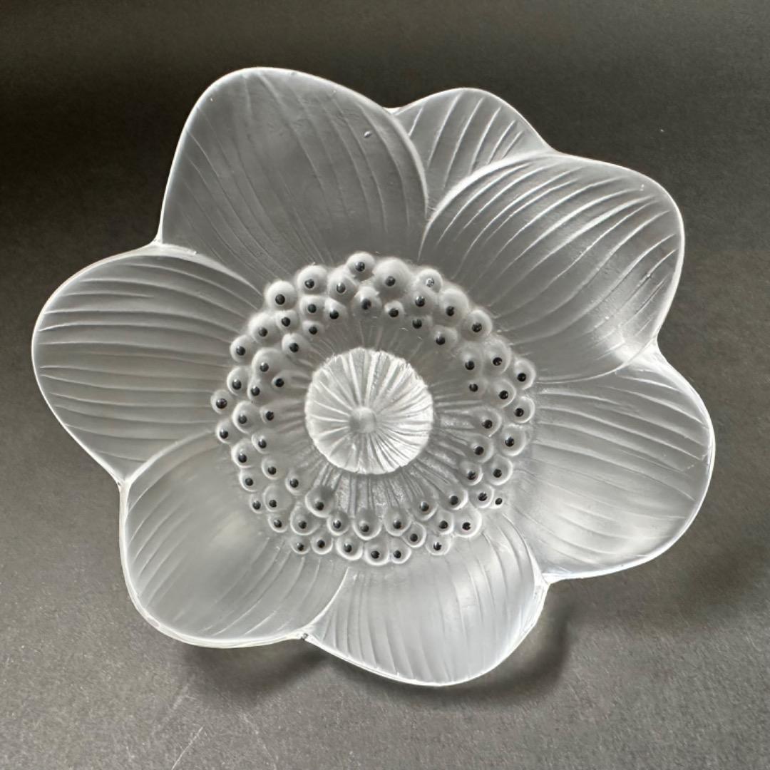 LALIQUE ラリック/ アネモネの花/ ペーパーウェイト /インテリア小物