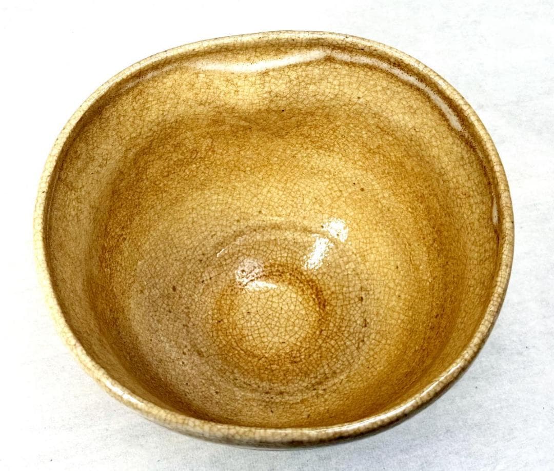 時代物 古井戸茶碗 詩文落款 高麗 李朝 茶道具 ウブ品 朝鮮古玩WWTT239