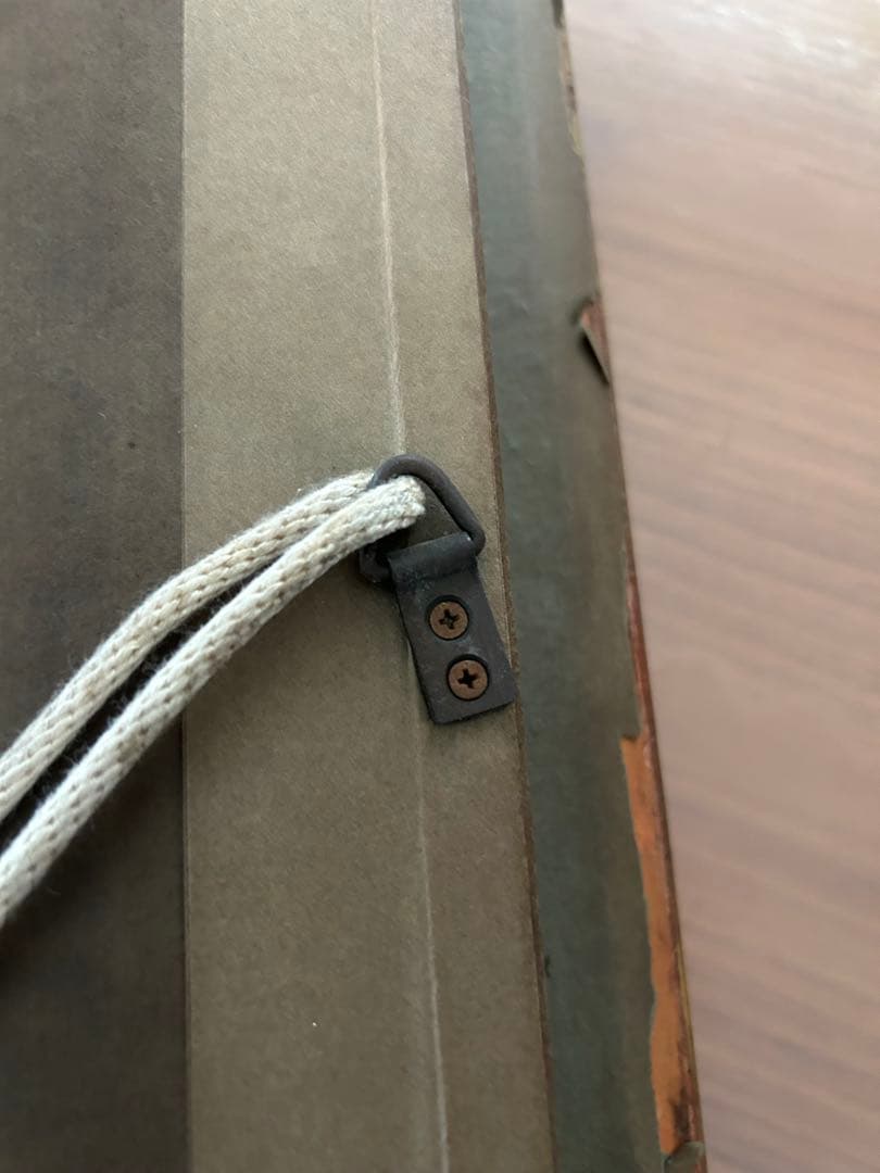 村山きおえ　4号油彩画　枯れた花　1975年制作