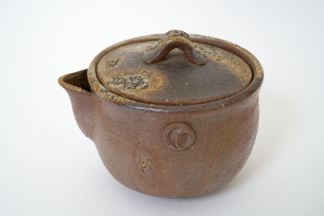 備前焼　茶器一式　急須　湯冷まし　湯のみ5客　木箱　未使用品