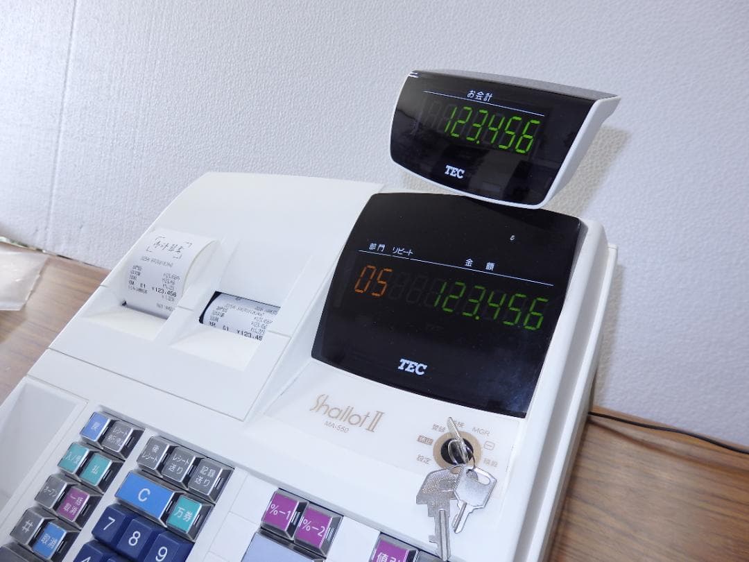設定無料 TEC MA-550 インボイス レジスター 5部門 250924
