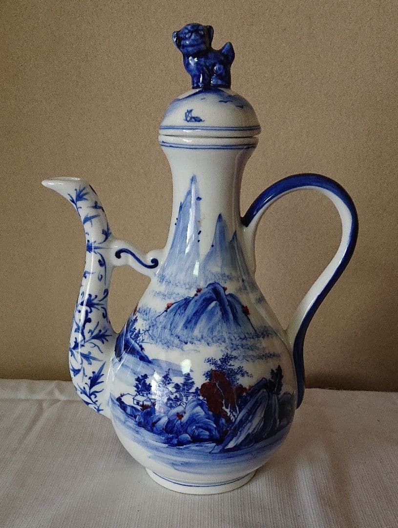 中国染付け水注