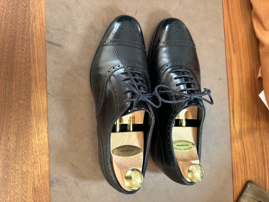 美品 エドワードグリーン カドガン ブラック 6.5 / 7 D 202