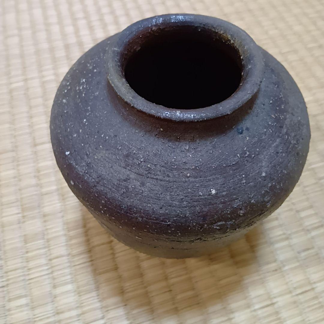 骨董品　茶道具　備前焼茶入　備前焼　肩衝茶入　美品　茶入　工芸品