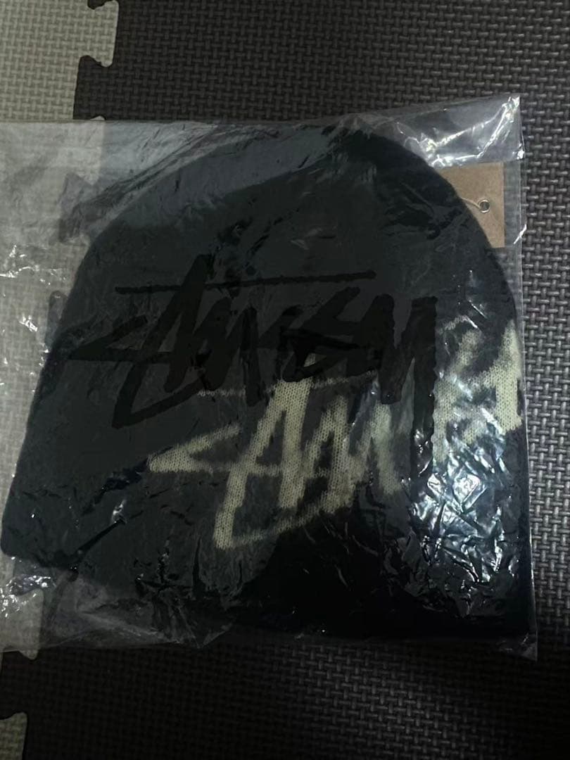 STUSSY ステューシー ニット帽 ビーニー ブラック 未使用