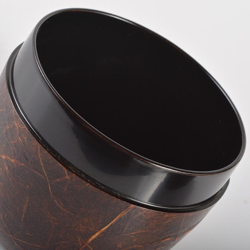 山中塗　道場宗廣作　雲龍和紙張　菊之絵　自画　大棗　松長剛山極め箱　VR6647