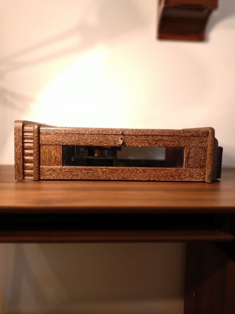 柱時計　(OH済み)　S.MIZU　昭和レトロ　ユンハンス　精工舎　ゼンマイ