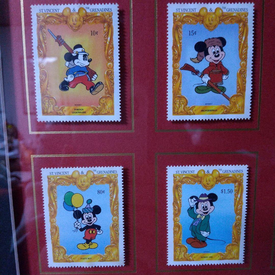 ディズニースタンプギャラリー セントビンセント&ガ―ナ発行ミッキーポ―トレイト