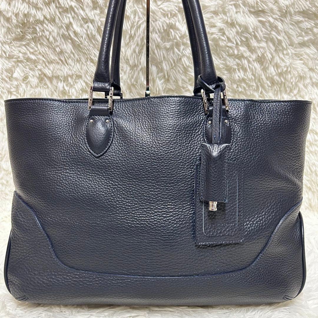 【専用ページ】未使用級　PELLE MORBIDA ビジネストートバッグネイビー