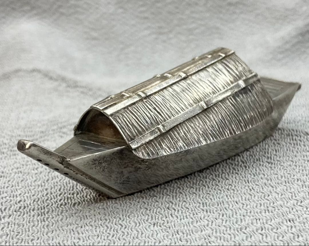 B357s 船形塩入れ　ソルトシェイカー　STERLING950 銀　調味料