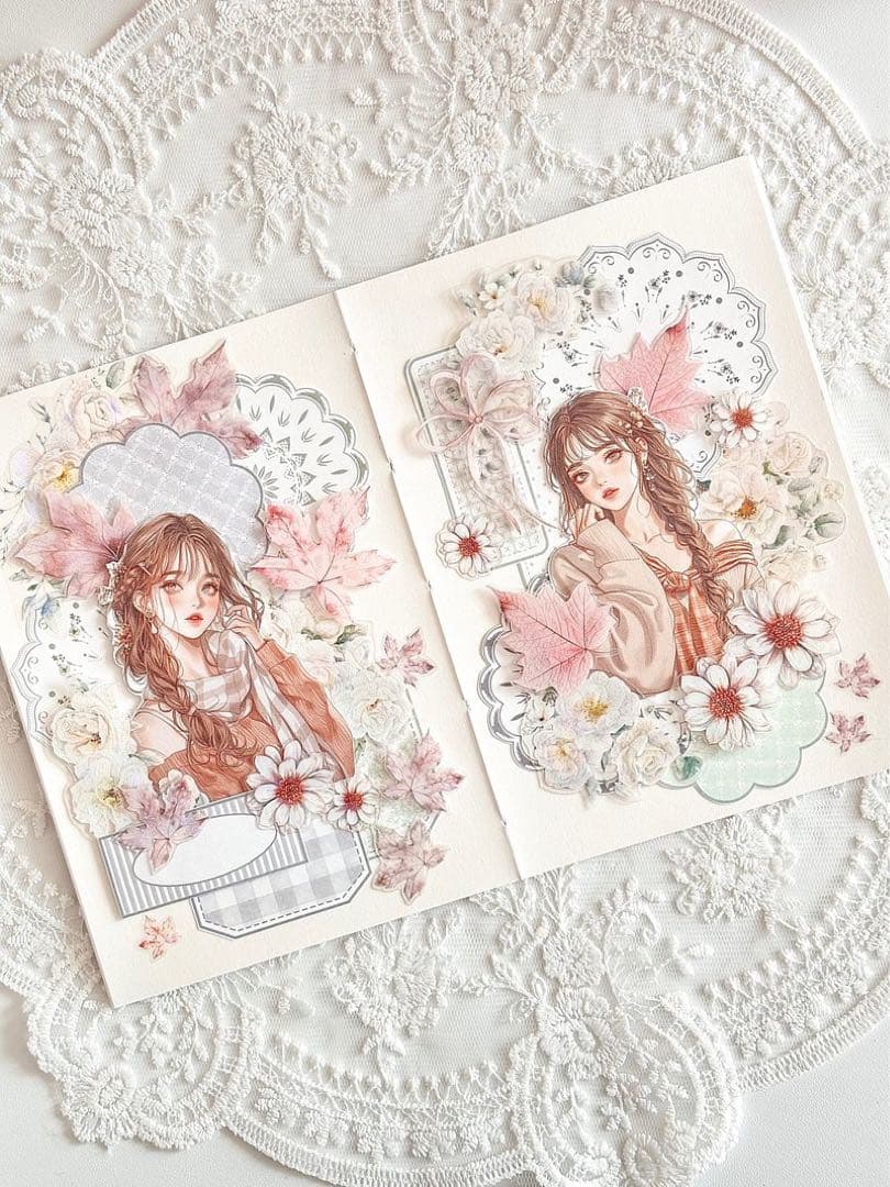 コラージュ素材　紙もの　素材紙　【2691】