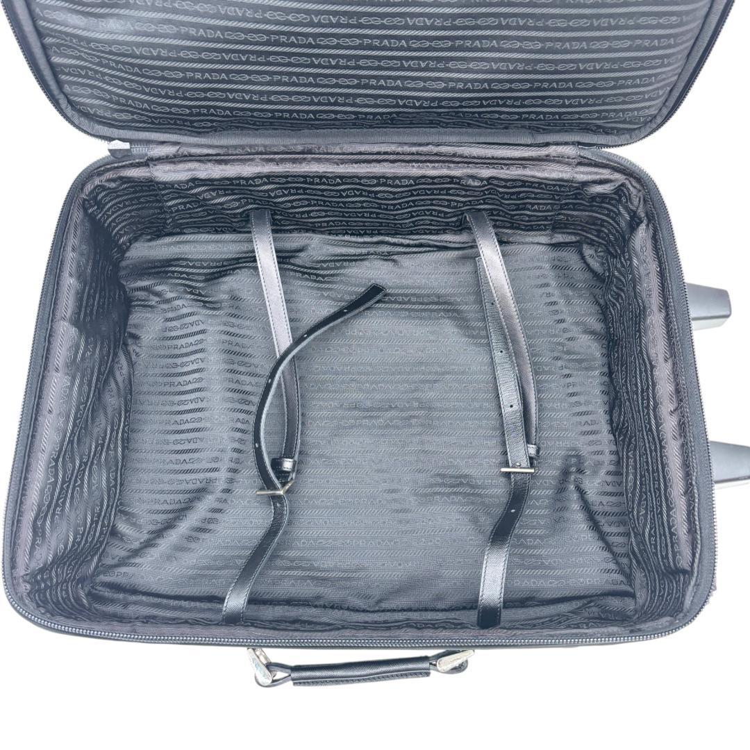 プラダ スーツケース ブラック ナイロン 2輪 メンズ