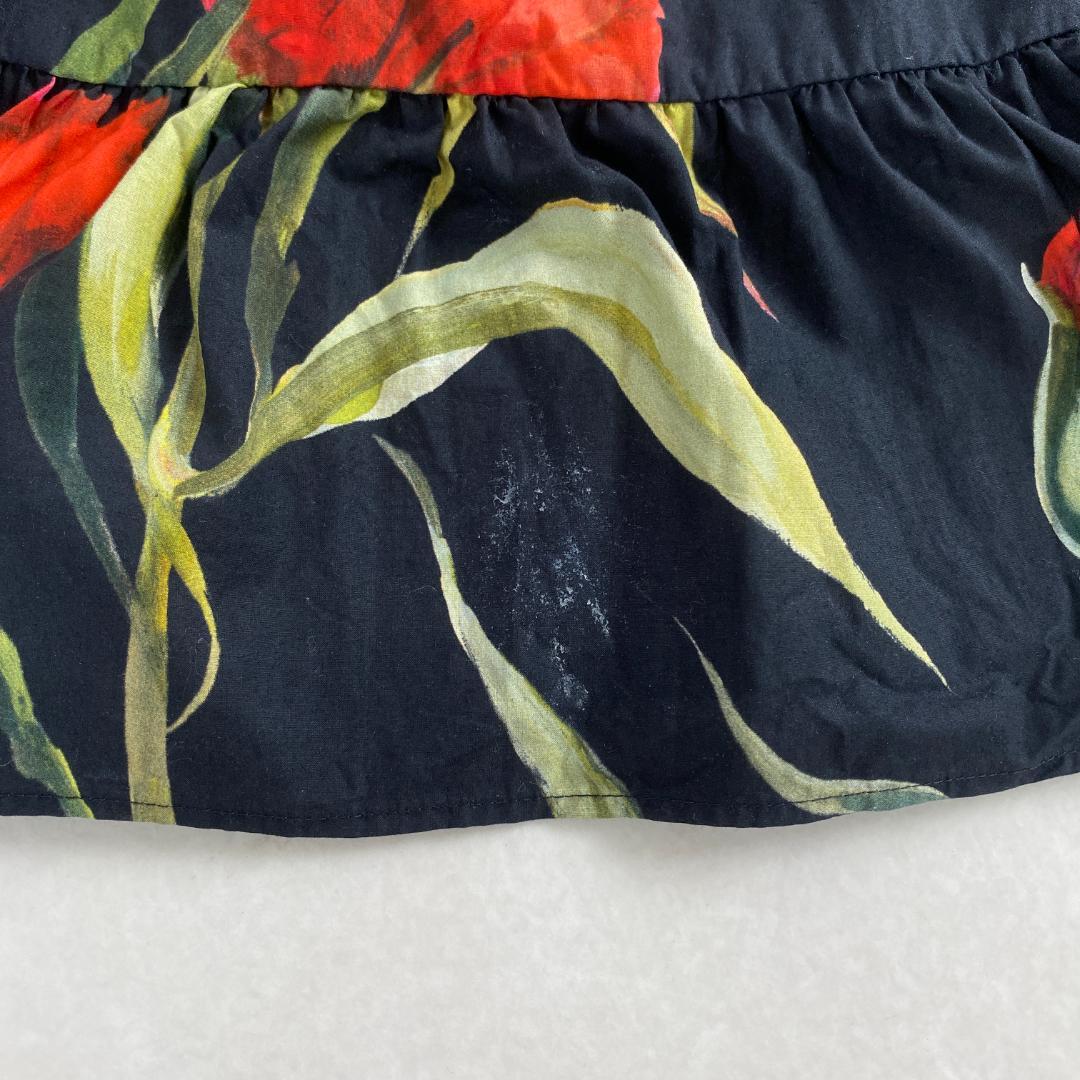 ドルチェアンドガッバーナ　スカート　花柄　フレア　DOLCE&GABBANA