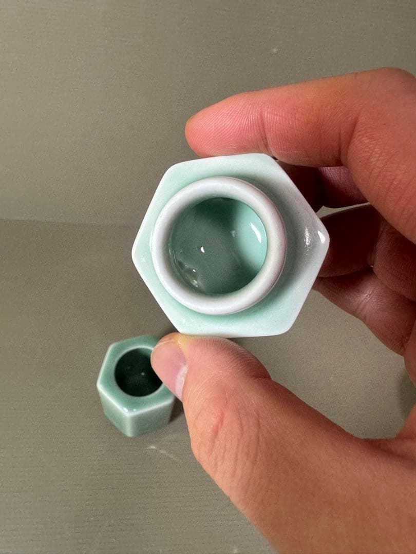 2761 伊万里　虎仙　青磁　香炉　未使用