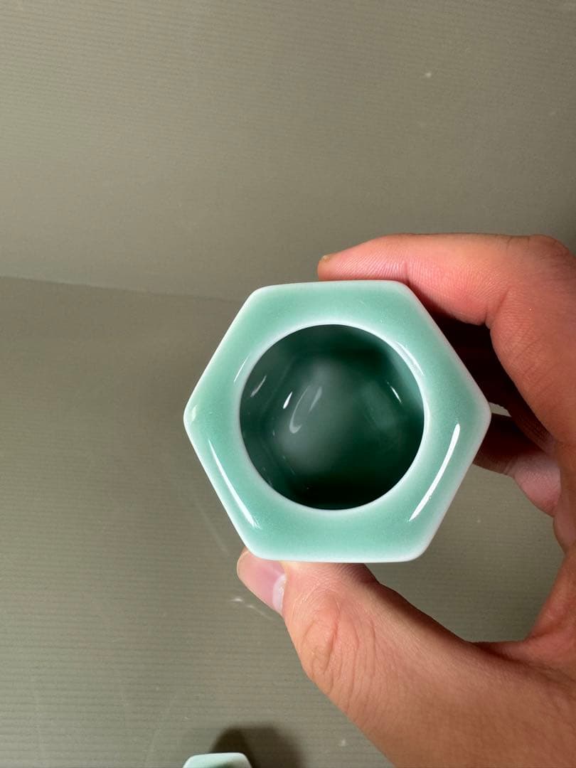 2761 伊万里　虎仙　青磁　香炉　未使用