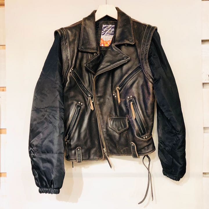 DIESEL ディーゼル 革ジャン onefortheroad ジャケット
