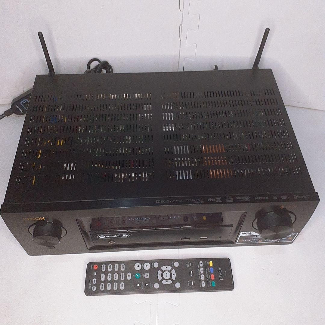 DENON AVアンプ AVR-X1400H リモコンSpotify対応美品