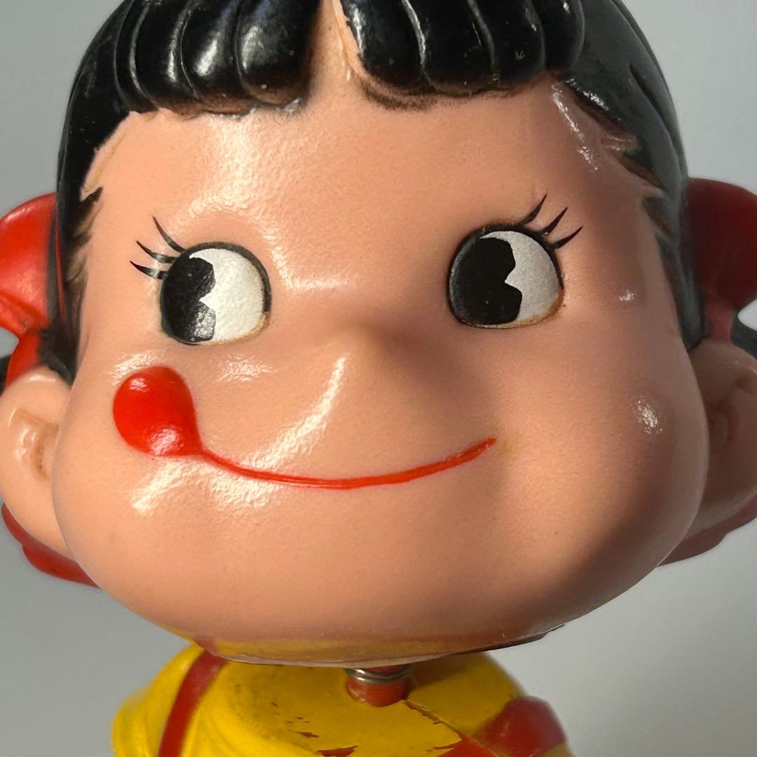 不二家　ペコちゃん　首振り人形　ゼンマイ人形　レトロ