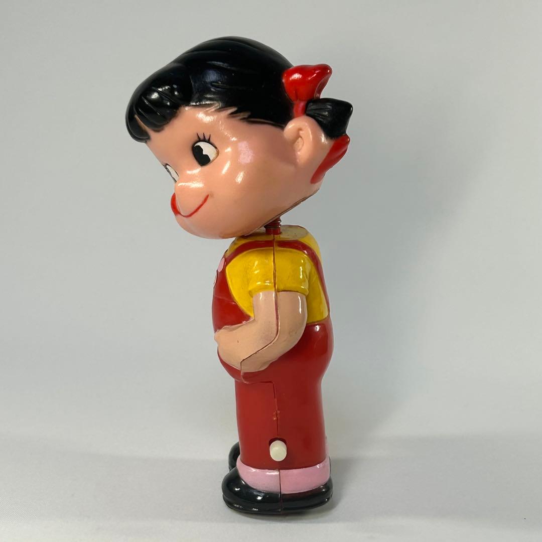 不二家　ペコちゃん　首振り人形　ゼンマイ人形　レトロ