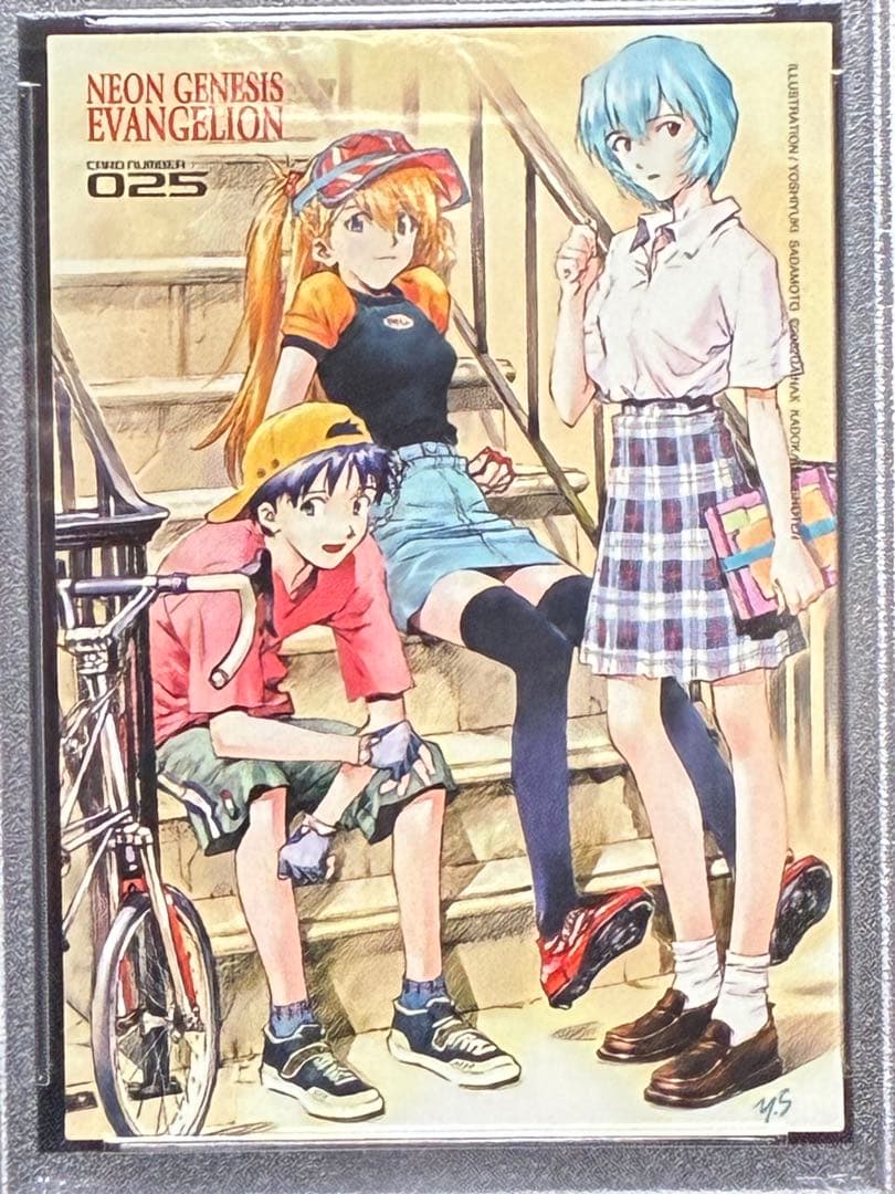 PSA9 綾波レイ アスカ シンジ エヴァンゲリオン アートトレカ 025 貞本