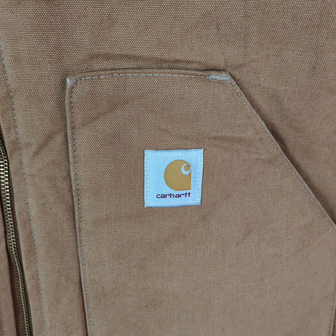 G1【US輸入】Carhartt　ベストジャケット【メンズ3XL相当】ベージュ