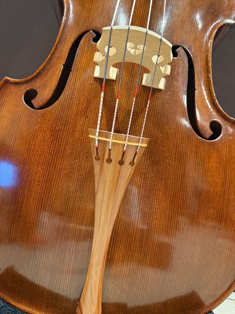 引取り限定 コントラバス 本体 エマニュエル・ヴィルファー 側面に割れ有り