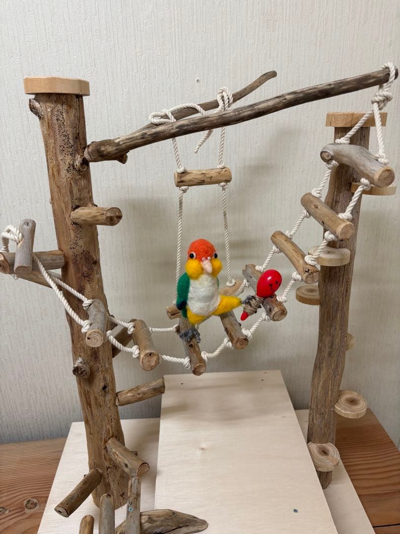 鳥インコ止まり木 流木バードアスレチック 大サイズバードジムバードトイパーチ