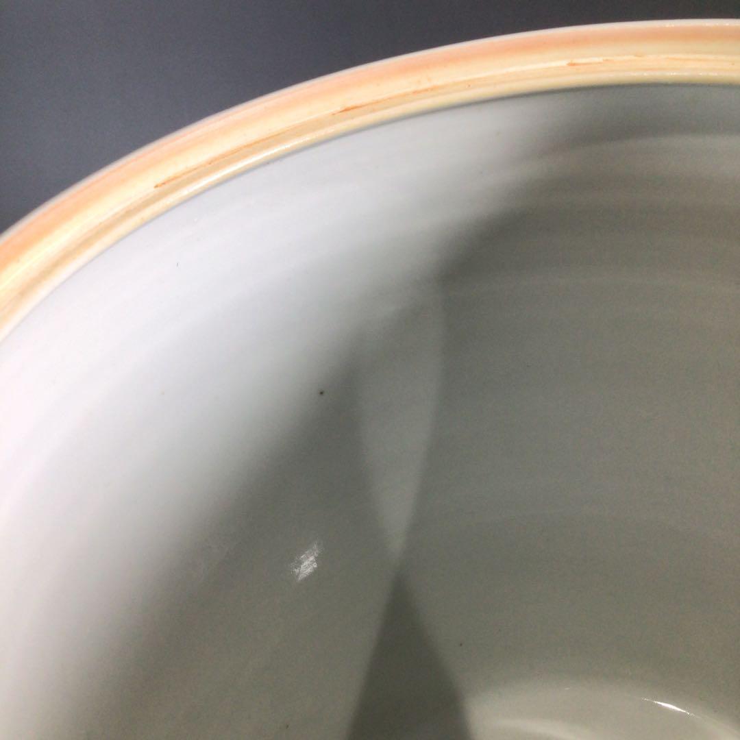 Ｐ６２５　水指　『膳所焼』『淡海ぜぜ　陽炎園造』『染付雲堂文』　共箱　茶道具