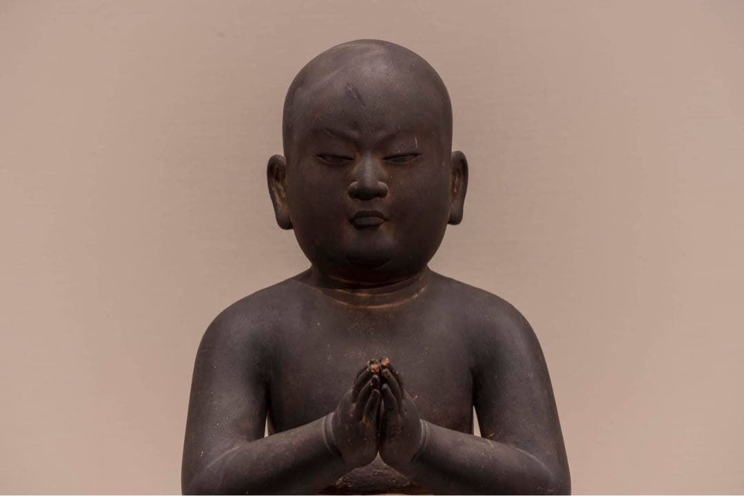 前島秀章　太子　木彫　仏像