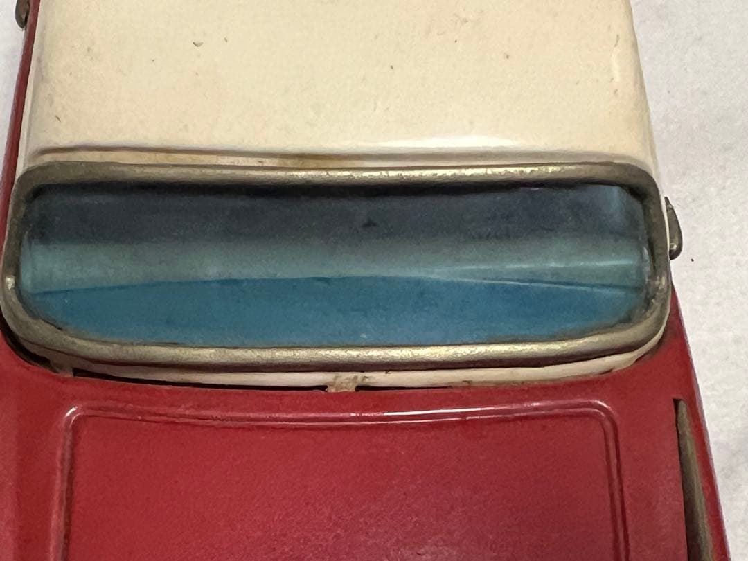 昭和レトロ初代プリンススカイライン　赤色　ブリキ BANDAIバンダイ