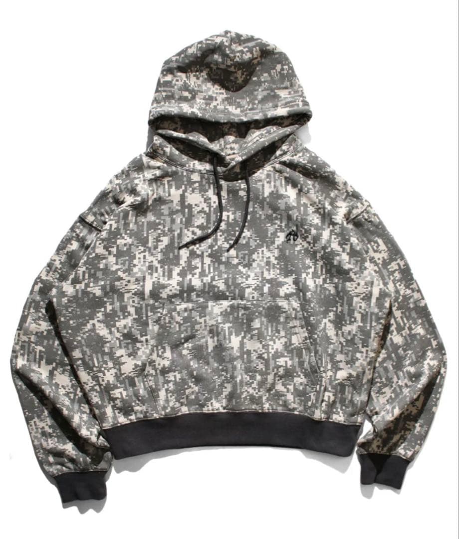 Antimid 迷彩柄フード付きパーカー M