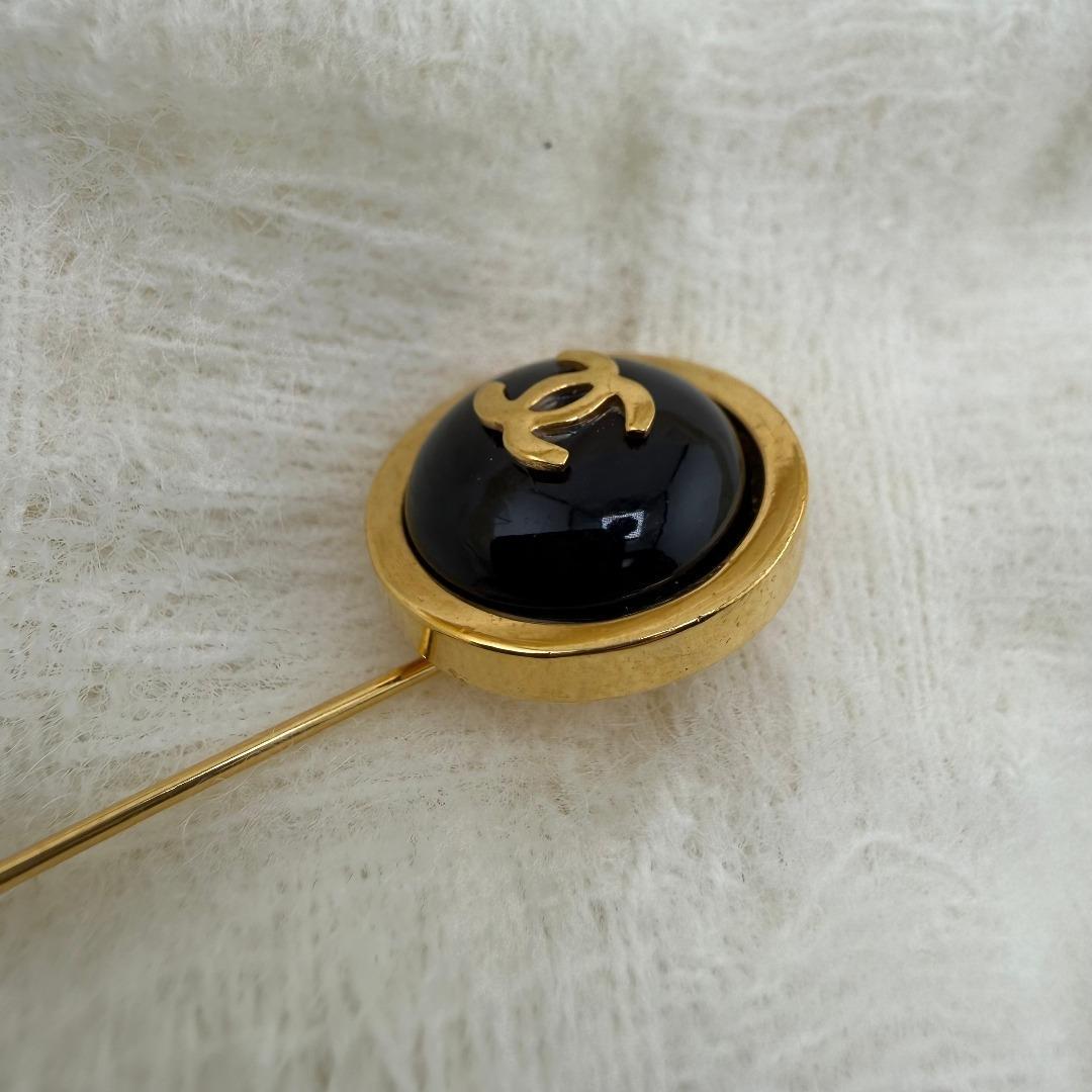 CHANEL シャネル ココマーク ピンブローチ ゴールド レディース