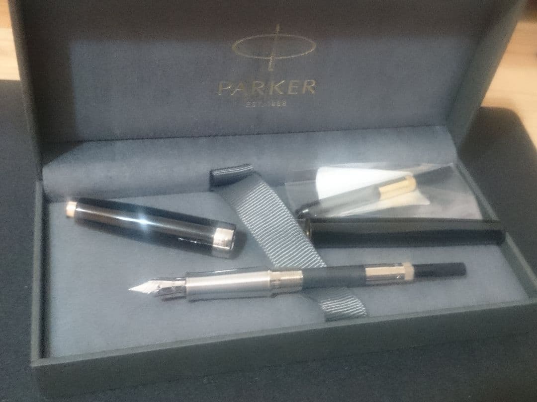 Parker ソネット 万年筆 ラックブラックCT XF（未使用コンバーター付）
