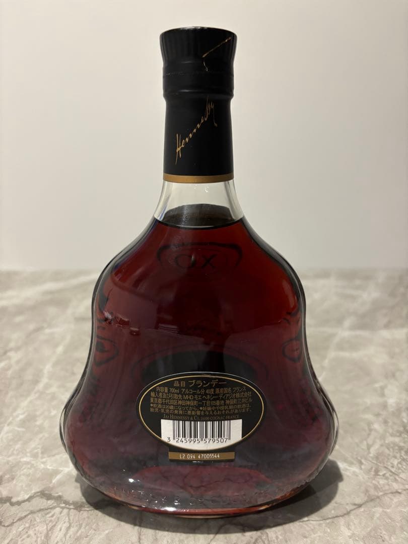 『新品未使用』ヘネシーHennessy XO コニャック 750ml黒キャップ
