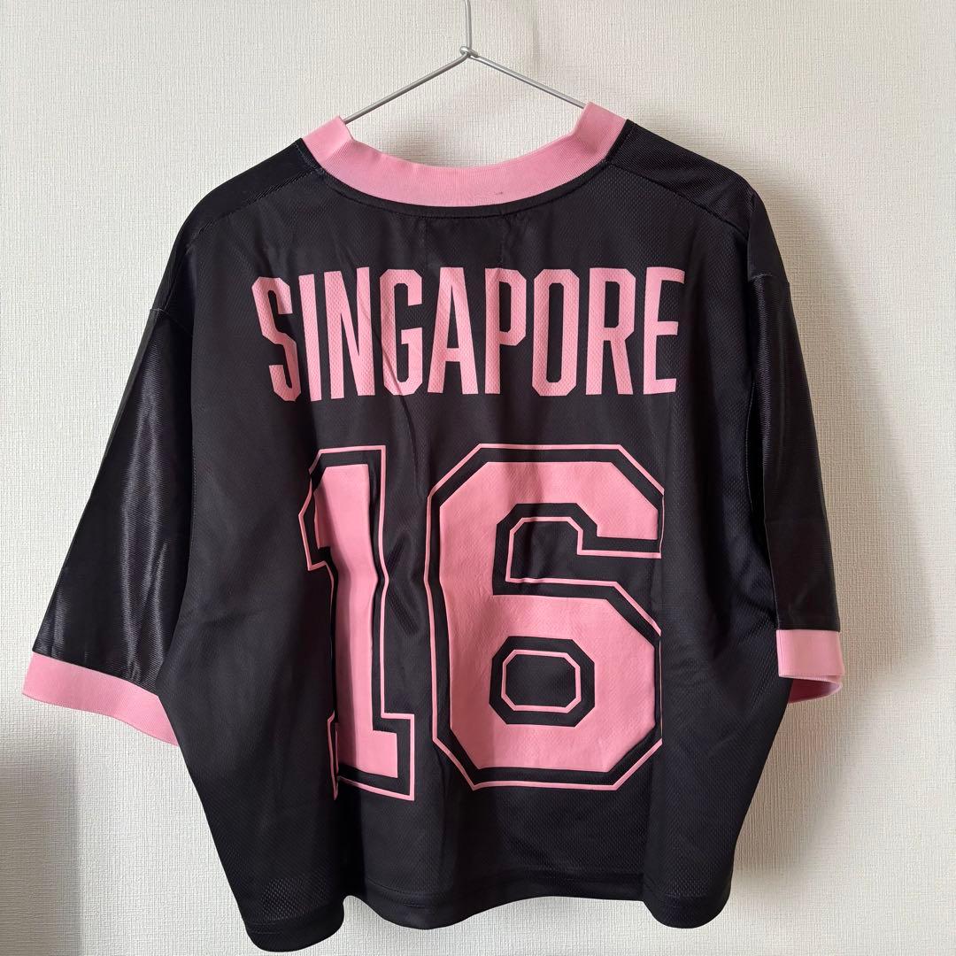 BLACKPINK DEADLINE クロップドジャージー black