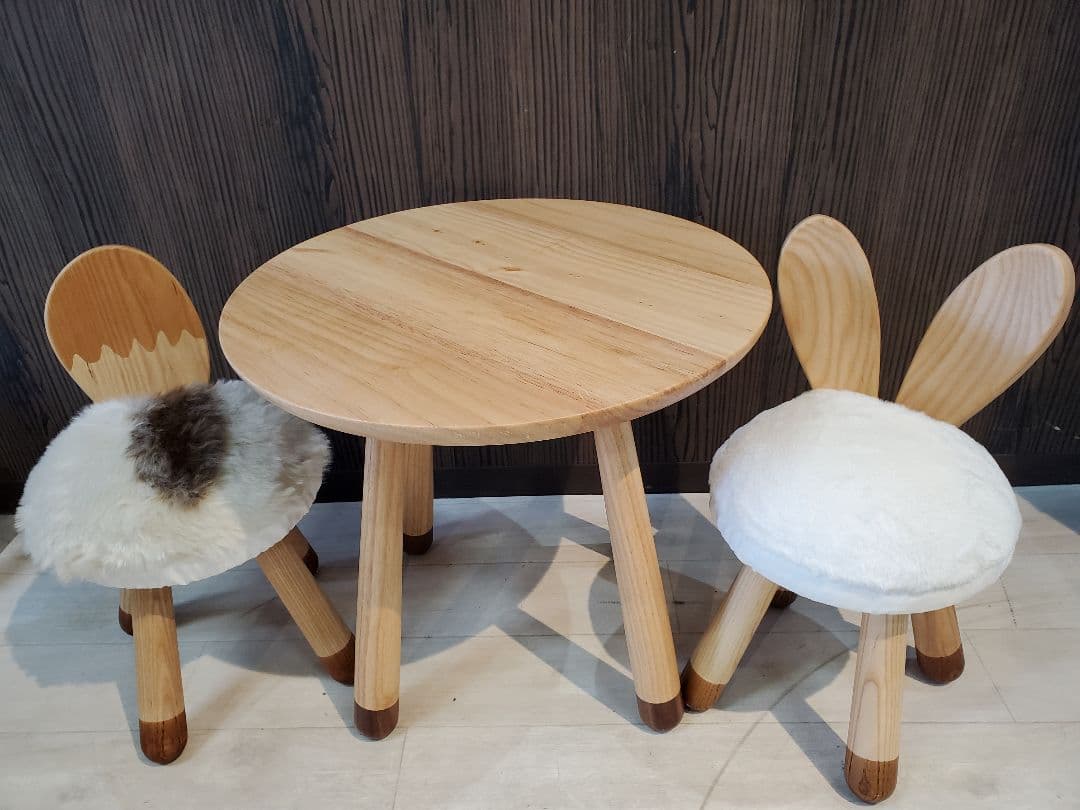ま*ゆ様 アニマルテーブル　チェア２脚　セット