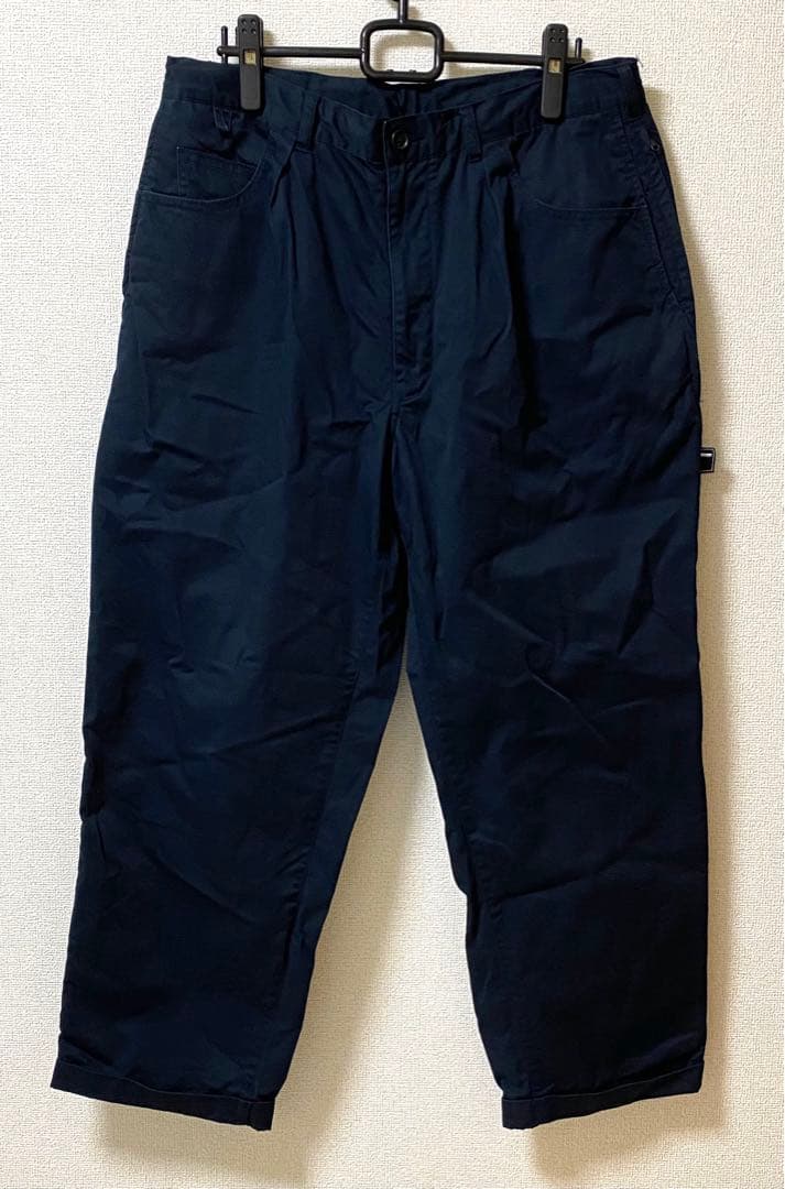 BROCHURE 1P CHINO NAVY サイズL ワイドパンツ タグ付き