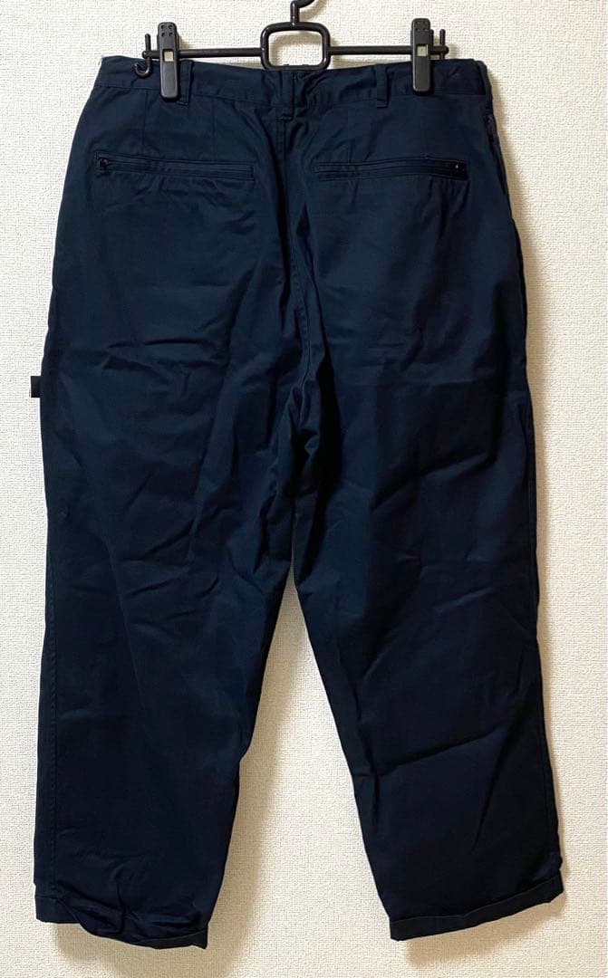 BROCHURE 1P CHINO NAVY サイズL ワイドパンツ タグ付き