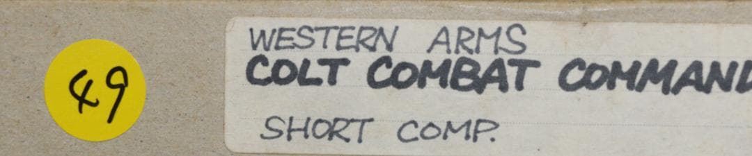 ウェスタンモデル　ABS樹脂製モデルガン コルトコマンダーカスタム　合法品