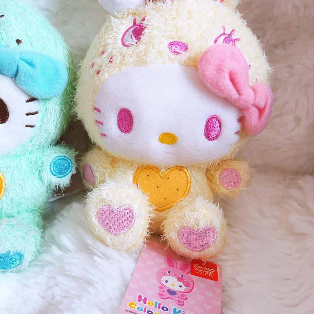 希少レア　ハローキティ　カラフルバニー　お菓子シリーズ　コンプリート　ぬいぐるみ