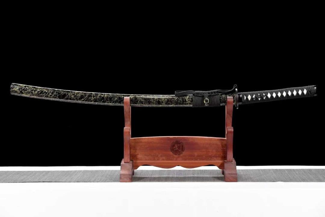 【金糸武蔵】古兵器 武具 刀装具 日本刀　模造刀 居合刀 武士道 鑑賞用 美術刀