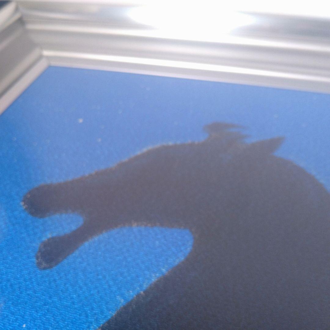 AE32 本物保証 絹地友禅染 平山郁夫【 西城の 馬】額装 額縁 タトウ